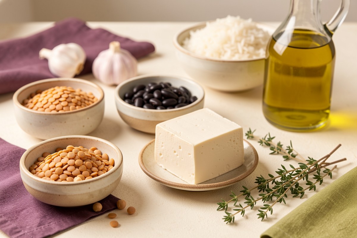 Vegetarian Pantry Staples and Dinner Ingredients